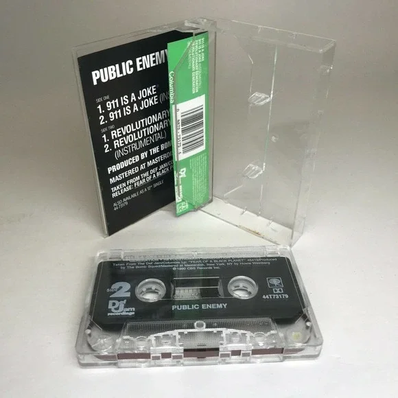 Public Enemy - 911 is a Joke, Maxi-Single Cassette RARE, Flava Flav